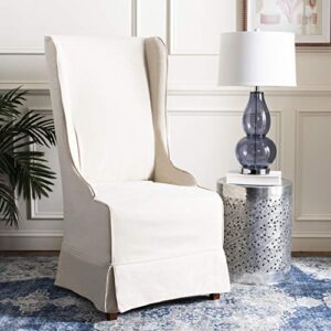 safavieh mercer collection stella slip cover for side chair, ivory