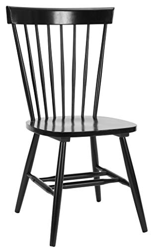 Safavieh American Homes Collection Parker Country Farmhouse Wood Black Spindle Side Chair (Set of 2)