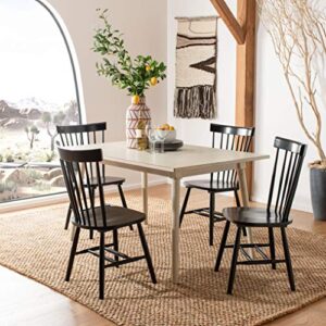 Safavieh American Homes Collection Parker Country Farmhouse Wood Black Spindle Side Chair (Set of 2)