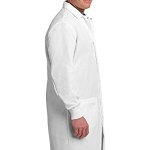 Red Kap unisex adult Specialized Cuffed With 3 Front Pockets Medical Lab Coat, White, Large US