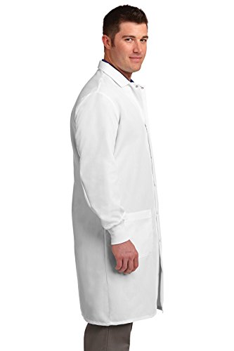 Red Kap unisex adult Specialized Cuffed With 3 Front Pockets Medical Lab Coat, White, Large US