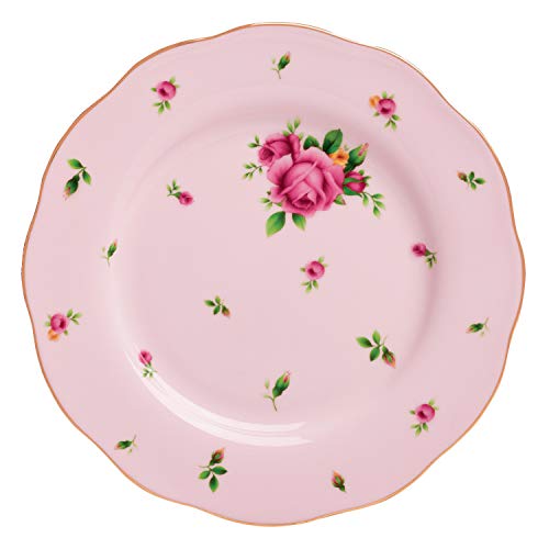 Royal Albert New Country Roses Pink Salad Plate , 8"