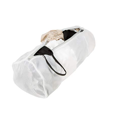 Laura Ashley 4 Compartment Mesh Hosiery Wash Bag with Zipper Closure to Protect Clothes in the Wash