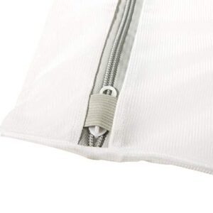 Laura Ashley Large Laundry Delicates with Zipper Closure to Protect Clothes Mesh Wash Bag, Clear