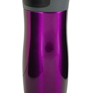 Contigo West Loop Autoseal Travel Mug, Stainless Steel Thermal Mug, Vacuum Flask, Leakproof, Coffee Mug with BPA Free Easy-Clean Lid, Raspberry, 470 ml