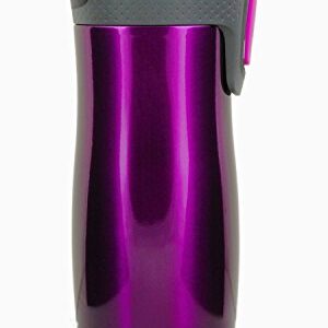Contigo West Loop Autoseal Travel Mug, Stainless Steel Thermal Mug, Vacuum Flask, Leakproof, Coffee Mug with BPA Free Easy-Clean Lid, Raspberry, 470 ml