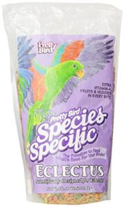 pretty bird international bpb73318 species specific special eclectus bird food, 3-pound