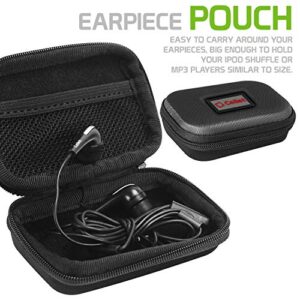 Cellet Portable Travel Compact EVA Case Compatible for Apple Air Pods Air Pods Pro 2, Air Pod, Bose Earbuds Galaxy Buds2 Pro, Buds Live, Wired Ear Pieces, Charging Cables