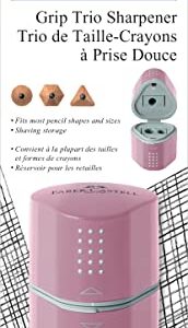 Faber-Castell Grip Trio Pencil Sharpener - Rose Shadows (Packaging May Vary)