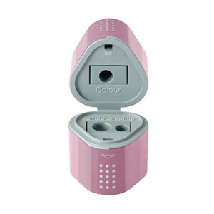 Faber-Castell Grip Trio Pencil Sharpener - Rose Shadows (Packaging May Vary)