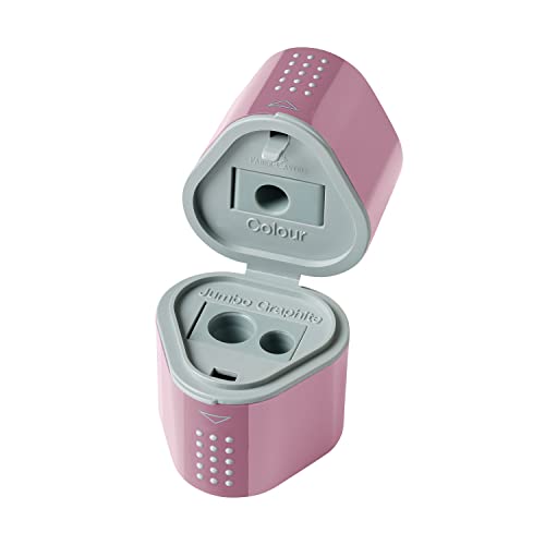 Faber-Castell Grip Trio Pencil Sharpener - Rose Shadows (Packaging May Vary)