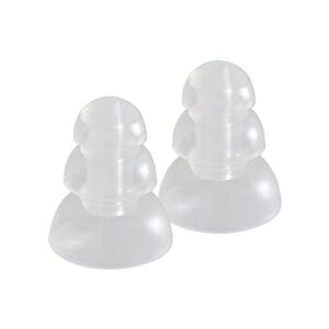 etymotic research er38-15sm 3-flange replacement eartips - small - 10 pack - frost,white