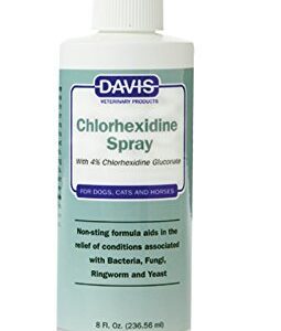 Davis Dog and Cat Chlorhexidine Spray, 4 Percent, 8-Ounce