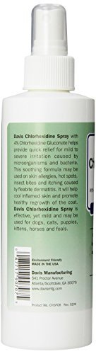 Davis Dog and Cat Chlorhexidine Spray, 4 Percent, 8-Ounce