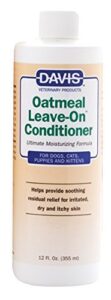 davis oatmeal leave-on dog & cat conditioner, 12-ounce, dm112 12