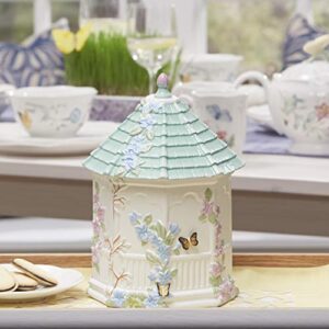 Lenox Butterfly Meadow Figural Gazebo Cookie Jar, 10-Inch, White