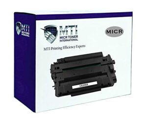 micr toner international compatible magnetic ink cartridge high yield replacement for hp ce255x 55x laserjet p3010 p3015 m521 m525