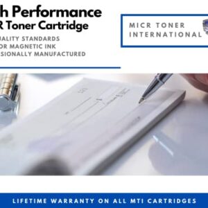 MICR Toner International Compatible Magnetic Ink Cartridge High Yield Replacement for HP CE255X 55X LaserJet P3010 P3015 M521 M525