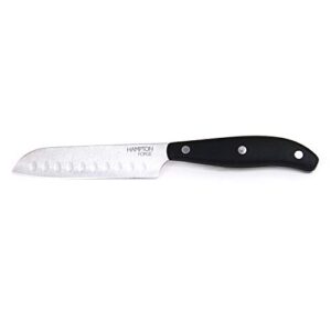 hampton forge – magna – 5" santoku knife – black
