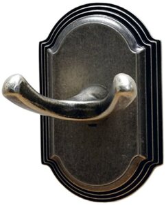 residential essentials 2303ap ridgeview robe hook, 4" x 2.5", aged pewter