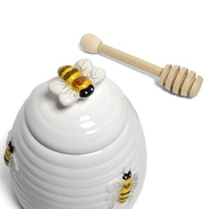 Mary Lake-Thompson Ceramic Beehive Honey Pot with Dipper