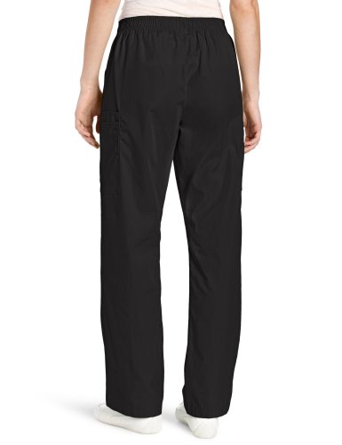 WonderWink Women's Quebec Full Elastic Cargo Pant, Black, XX-Large