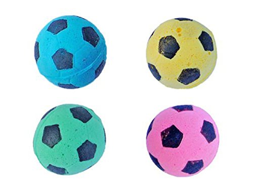 PETFAVORITES Foam Soccer Balls Cat Toys - Pack of 12