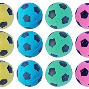 PETFAVORITES Foam Soccer Balls Cat Toys - Pack of 12