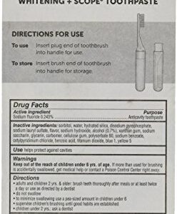 Dental Source Travel Toothbrush and Crest Toothpaste Kit, Assorted, 0.85 Ounce