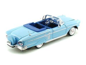 1958 chevy impala convertible 1/24 blue by chevrolet