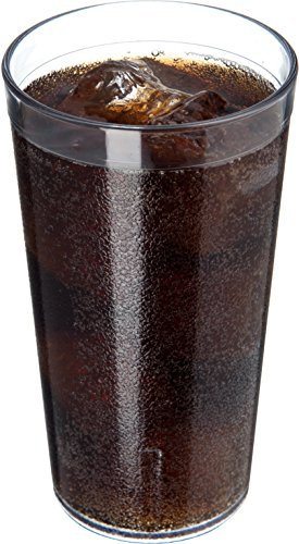 Carlisle FoodService Products Stackable Plastic Tumbler, 16 Ounce, Clear, (Pack of 24)