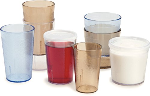 Carlisle FoodService Products Plastic Tumbler 9.5 Ounces Clear (Pack of 24)