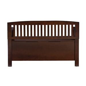 Linon Home Dcor Linon Home Decor Cynthia Storage Bench, 50"w x 17.25"d x 32"h, Walnut