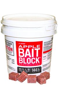 jt eaton 709-ap bait block rodenticide anticoagulant bait, apple flavor, for mice and rats (pail of 144)