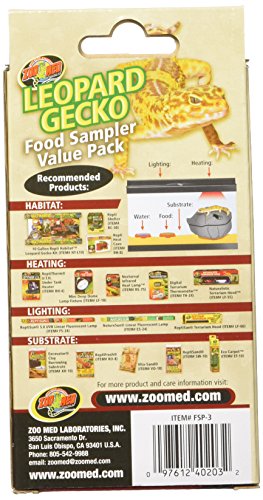 Zoo Med Laboratories SZMFSP3 Leopard Gecko Food Sampler