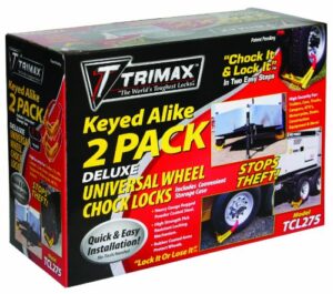 trimax wheel chock lock set of 2