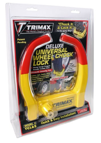Trimax TCL265 Small Deluxe Keyed Alike Wheel Chock Lock, (Pack of 2)