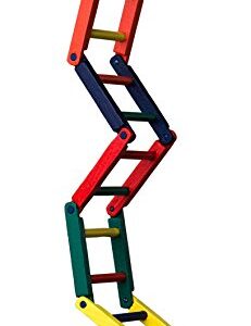 Prevue Pet Products Carpenter Creations Jointed Wood Ladder, 20", Multicolor (1140M)