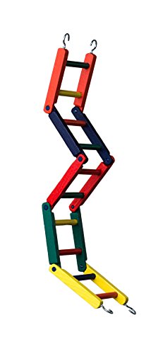 Prevue Pet Products Carpenter Creations Jointed Wood Ladder, 20", Multicolor (1140M)