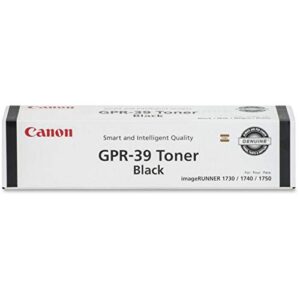 canon cnmgpr39 toner cartridge, black, laser, 15100 page, 1 each
