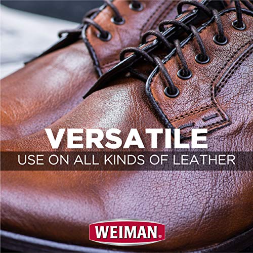 Weiman Leather Cleaner and Conditioner for Furniture - Cleans Conditions and Restores Leather Surfaces - UV Protectants Help Prevent Cracking or Fading of Leather Car Seats, Shoes, Purses