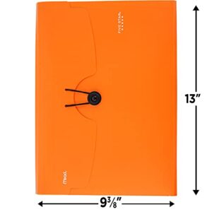 Five Star 6-Pocket Expanding File, 13 x 9.38 Inches, Orange (72923)