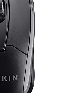Belkin 3-Button Wired Computer Mouse - Ambidextrous, Ergonomic Mouse With 5-Foot USB-A Cord - 800 DPI Wired Mouse With Mouse Wheel Compatible with PCs, Macs, Desktops and Laptops - Black