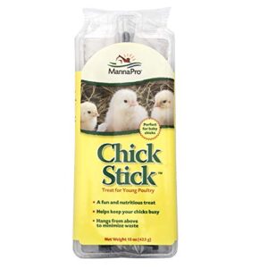 manna pro chick supplies treat | chick brooder chick stick | chicken coop accessories | chick starter kit | 15 oz