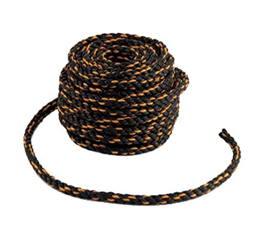 PROGRIP 10098 California Truck and Auto Rope for Cargo Tie Down, Transport and Marine: 50' x 3/8", Orange/Black