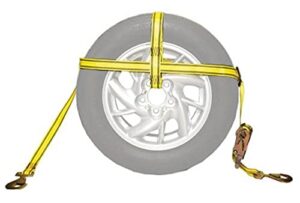 progrip 18900 vehicle transport adjustable tire bonnet with ratchet and hooks: fits tire up to 33" x 12 1/2"