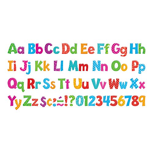 Trend Enterprises Ready Letters Colorful Patterns, 4 Inches, Set of 216