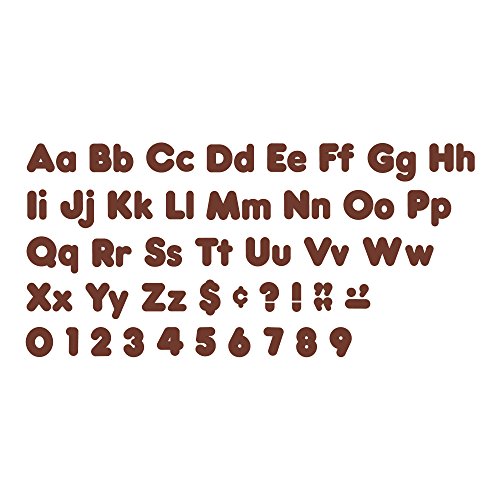 Chocolate Brown 4-Inch Casual Uppercase/Lowercase Combo Pack Ready Letters®