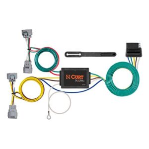 curt 56513 vehicle-side custom 5-wire trailer wiring harness, fits select toyota tacoma, hilux, t-100 pickup , black