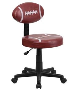 flash furniture preston football swivel task office chair